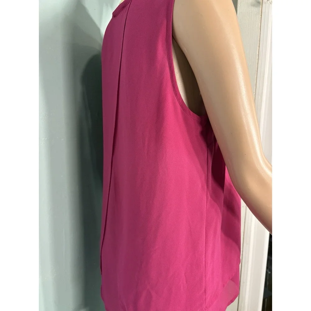 Women's MICHAEL KORS ELEGANT TOP BLOUSE SLEEVELESS Pink Size S